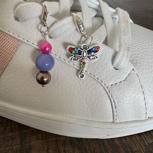 Beaded Charm and Dragonfly Charm - NWOT